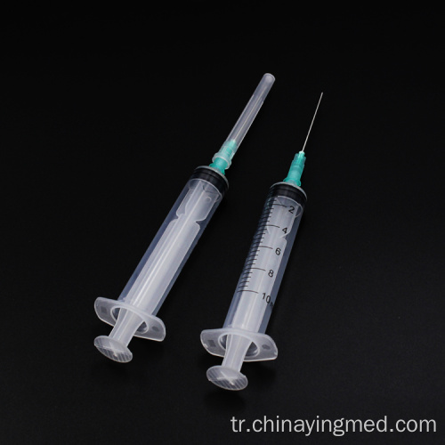 İğneli veya iğnesiz tek kullanımlık 10ml şırınga